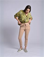 MADE IN ITALY BEIGE DRAWSTRING PANTS 