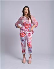 MADE IN ITALY PINK ORANGE PANTS