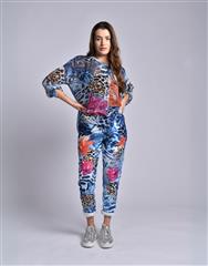 MADE IN ITALY BLUE ORANGE PANTS 