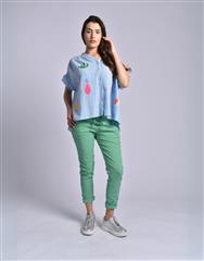 MADE IN ITALY BLUE STRIPE SHIRT 