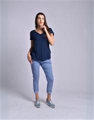 MADE IN ITALY BLUE DRAWSTRING PANTS 