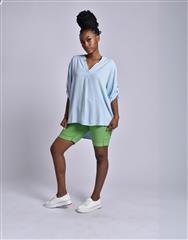 MADE IN ITALY LIGHT BLUE BLOUSE