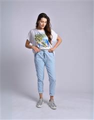 MADE IN ITALY SKY BLUE BUTTON PANTS 