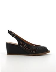 HUSH PUPPIES BLACK KATYA SANDAL 