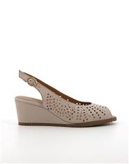 HUSH PUPPIES  BEIGE KATYA SANDAL 