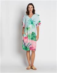 LULA SOUL PRINT BORA BORA DRESS 
