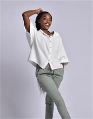 MADE IN ITALY WHITE BLOUSE 