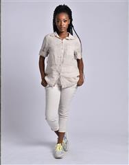 MADE IN ITALY BEIGE LINEN SHIRT
