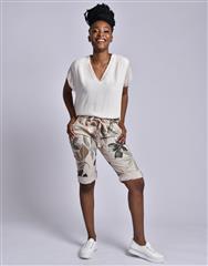 MADE IN ITALY BEIGE OLIVE SHORTS