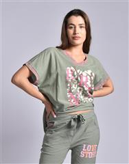 MADE IN ITALY OLIVE TOP