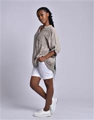 MADE IN ITALY BROWN BLOUSE 