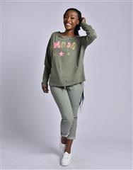 MADE IN ITALY OLIVE TOP 