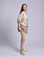 MADE IN ITALY BEIGE PINK BLOUSE 