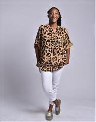MADE IN ITALY LEOPARD BLOUSE 