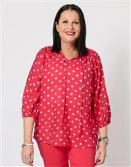 GORDON SMITH RED WHITE  FRECH SHIRT