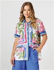 GORDON SMITH BLUE MULTI MONACO SHIRT