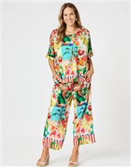 THREADZ MULTI ORANGE POSITANO PANTS 