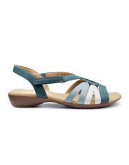 HOTTER  TEAL MULTI FLARE SANDAL 