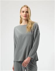 JOSEPH RIBKOFF GRYMELANGE KNIT TOP 