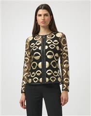 JOSEPH RIBKOFF GOLD BLACK JACKET 