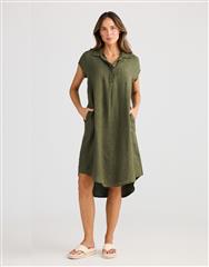 HOLIDAY OLIVE AHOY TUNIC