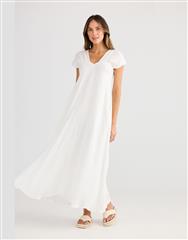HOLIDAY WHITE SAIL AWAY DRESS 