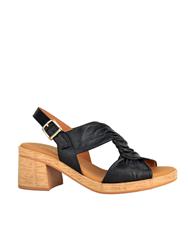 PAULA URBAN BLACK BLOCK HEELED SANDAL