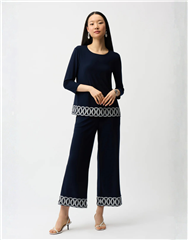 JOSEPH RIBKOFF BLUE VANILLA LDS PANTS 