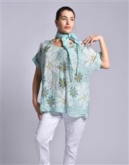 MADE IN ITALY BLACK TAUPE TOP 