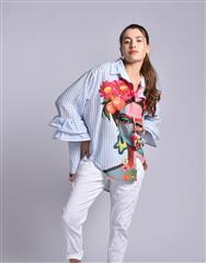 MADE IN ITALY BLUE MULTI SHIRT