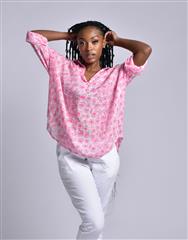 MADE IN ITALY PINK PURPLE BLOUSE