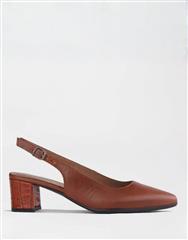 FROGGIE CHESTNUT MULTI SLING BACK HEEL