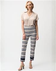 JOSEPH RIBKOFF VANILLA MULTI LDS PANTS 