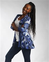 JOLIE BLUE PRINT REGAL JACKET 