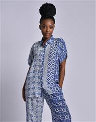 JOLIE BLUE WHITE KYLIE BLOUSE