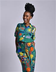 JOLIE GREEN MULTI KYLIE BLOUSE 