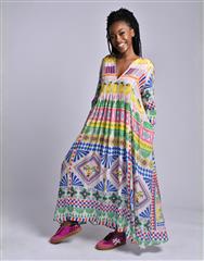 JOLIE YELLOW MULTI ELAINE DRESS