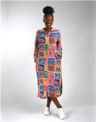 JOLIE PINK MULTI KAYLA DRESS 