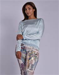 MADE IN ITALY SKY BLUE BLOUSE