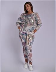 MADE IN ITALY BEIGE MULTI PANTS