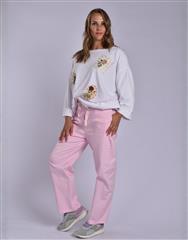 MADE IN ITALY LIGHT PINK PANTS 
