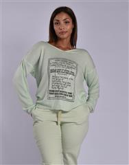 MADE IN ITALY LIGHT GREEN KNIT TOP