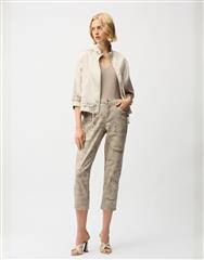JOSEPH RIBKOFF TAUPE GOLD LDS PANTS 