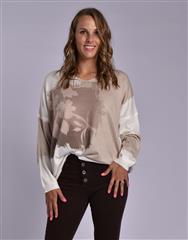 MADE IN ITALY BROWN BEIGE TOP 
