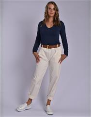 MADE IN ITALY CREAM PANTS 