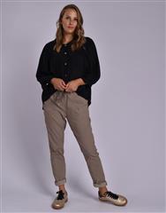 MADE IN ITALY LIGHT BROWN DRAWSTRING PANTS