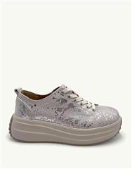 JULZ SILVER SNAKE RAYA SNEAKER