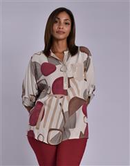 MADE IN ITALY BEIGE PINK BLOUSE 