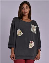 MADE IN ITALY CHARCOAL TOP 