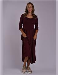 MADE IN ITALY MAROON DRESS 